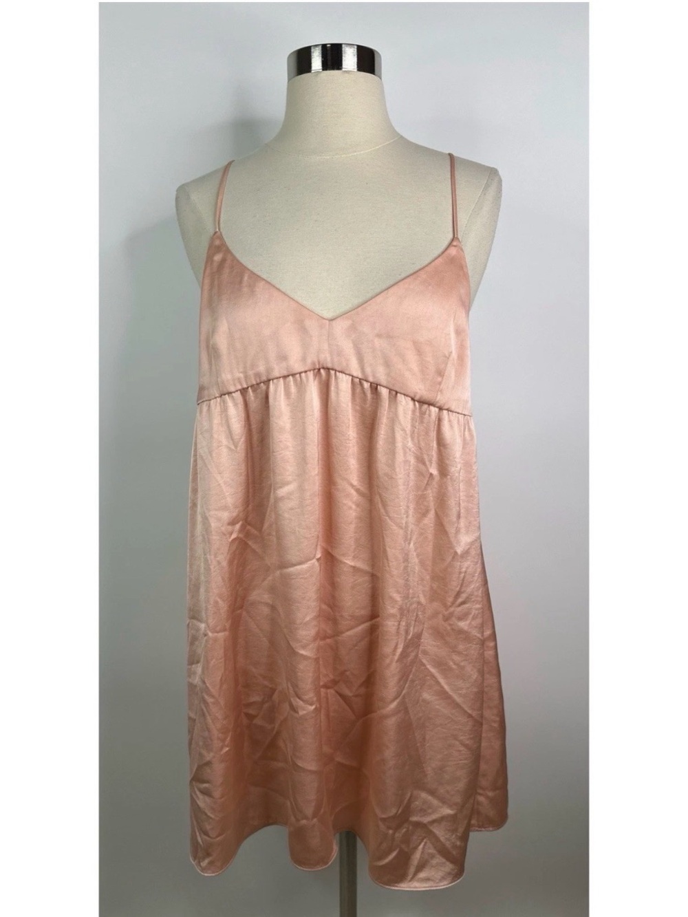 Aritzia Wilfred Silky Peach Slip Dress - Women Intimates & Sleepwear